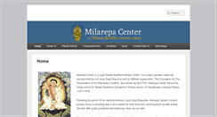 Desktop Screenshot of milarepacenter.org